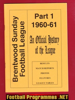 Brentwood Sunday Football League Official History 1960 – 1961