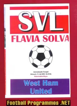 SVL Flavia Solva v West Ham United 2009 - Austria