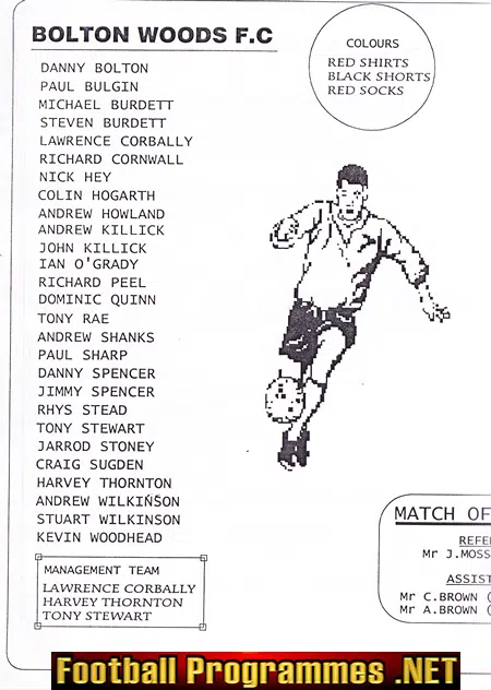 Bolton Woods v Allerton 2001 - Sunday Cup