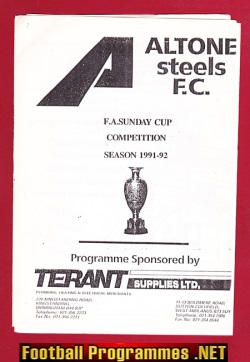 Alton Steels v St Josephs 1991 – Sunday Cup