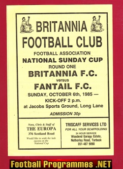 Britannia v Fantail 1985 – Sunday Cup