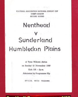 Nenthead v Sunderland Humbledon Plains 1988 – Sunday Cup