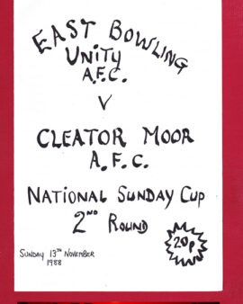 East Bowling v Cleator Moor 1988 – Sunday Cup