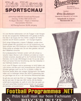 Bayern Munich v Heart Of Midlothian Hearts 1989 Germany UEFA Cup