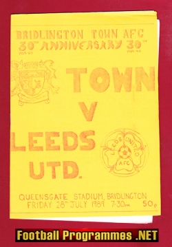 Bridlington Town v Leeds United 1989 – Queensgate Stadium
