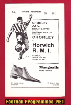Chorley v Horwich RMI 1967 – Lancashire Junior Cup