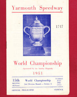 Yarmouth Speedway World Championship 1951