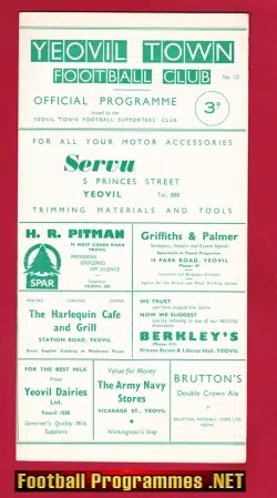 Yeovil Town v Worcester City 1960