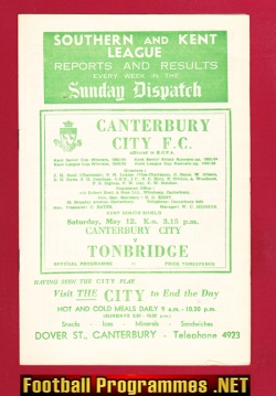 Canterbury City v Tonbridge 1956