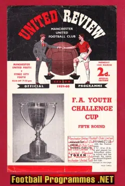Manchester United v Stoke City 1960 - FA Youth Cup
