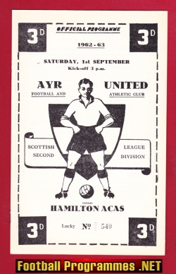 Ayr United v Hamilton Academical 1962 – Scotland