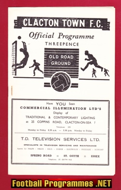 Clacton Town v Harlow Town 1963 – East Anglia
