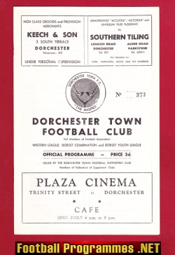 Dorchester Town v Weymouth 1961 – FA Cup