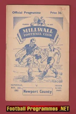 Millwall v Newport County 1953