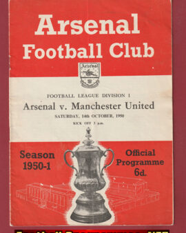 Arsenal v Manchester United 1950 – Man Utd