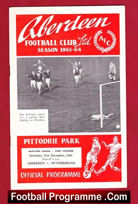 Aberdeen v Dunfermline Athletic 1963 – Scottish League