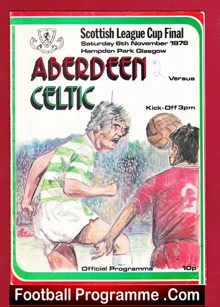 Aberdeen v Glasgow Celtic 1976 – Scottish League Cup Final