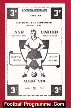 Ayr United v Alloa Athletic 1963
