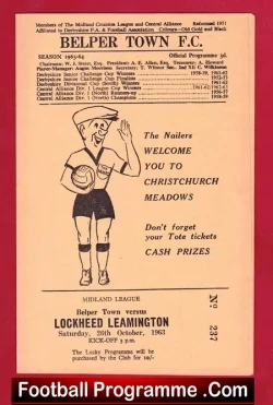 Belper Town v Lockheed Leamington 1963 – Midland League