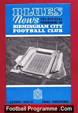 Birmingham City v Kjobenhavns Boldklub 1960 - Fair Cup Denmark - football programme