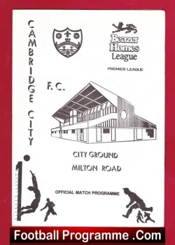 Cambridge City v Tottenham 1990 – Friendly Match Milton Road