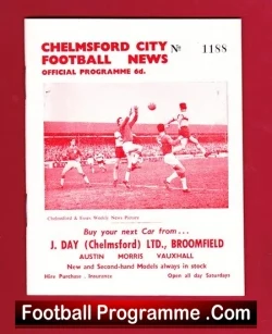 Chelmsford City v Vejle Boldklub 1964 – Friendly Denmark Team