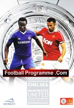 Chelsea v Manchester United 2010 - FA Community Shield - football programme