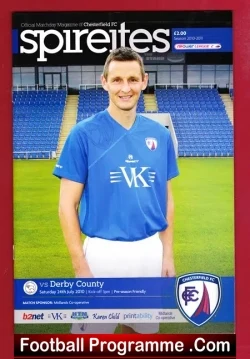 Chesterfield v Derby County 2010 - Pre Season Friendly Match - football programme