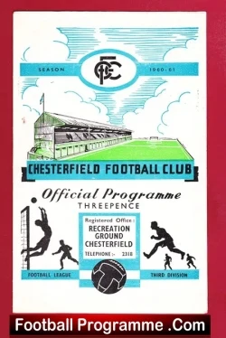 Chesterfield v QPR 1960 - football programme