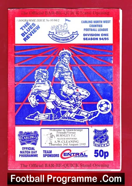 Clitheroe v Burnley 1995 – Friendly Opening New Stand Shawbridge