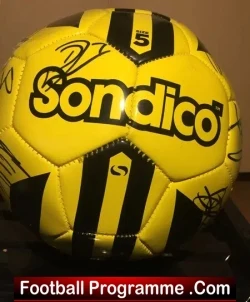 Colchester United Genuine Team Signed Autographed Football 1990s - football memorabilia