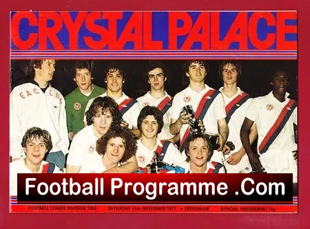 Crystal Palace v Tottenham 1977
