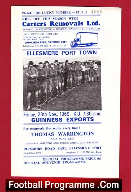 Ellesmere Port Town v Guinness Exports 1969 – Defunct Clubs