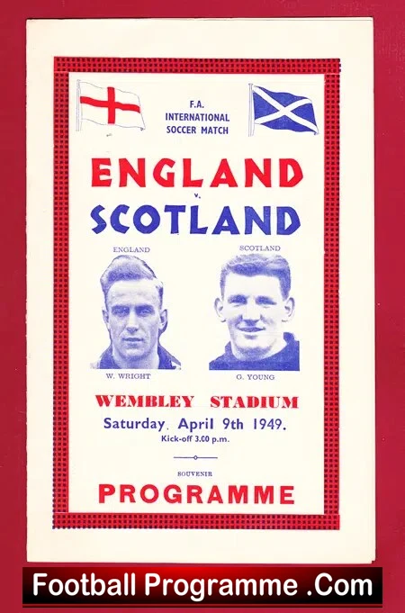 England v Scotland 1949 - Pirate Football Programme Wembley