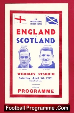 England v Scotland 1949 - Pirate Football Programme Wembley - football programme