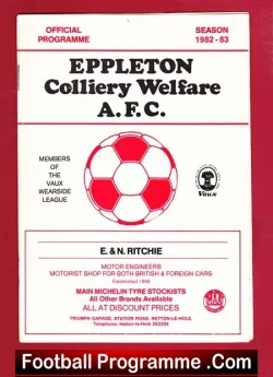 Eppleton Colliery Welfare v Brandon United 1983 Wearside League