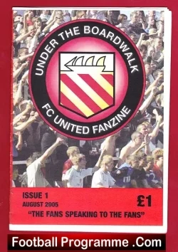 FC United Of Manchester First Fanzine - Issue 1 - 2005 - football memorabilia