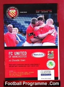 FC United Of Manchester v Cheadle Town 2006 - First Season - football programme