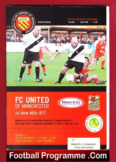 FC United Of Manchester v New Mills 2005 – First Season