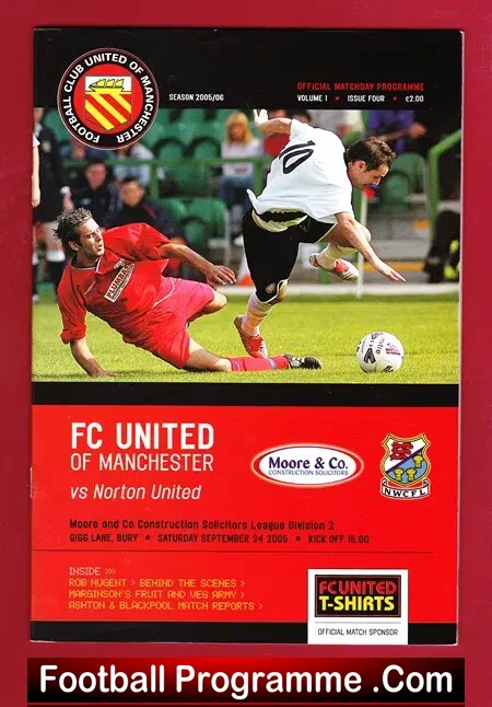 FC United Of Manchester v Norton United 2005 – First Season