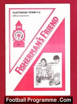 Fleetwood Town v Cowdenbeath 1984 - Friendly Match - football programme