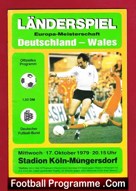 Germany v Wales 1979 – Deutschland