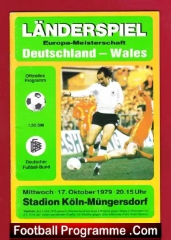 Germany v Wales 1979 – Deutschland