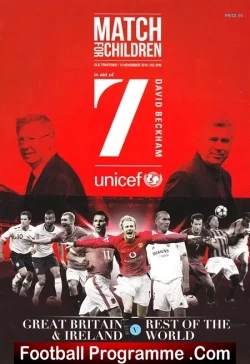 Great Britain & Ireland v Rest Of The World 2015 Unicef Man Utd