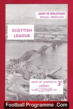 Heart Of Midlothian v Aberdeen 1963 – Scottish League