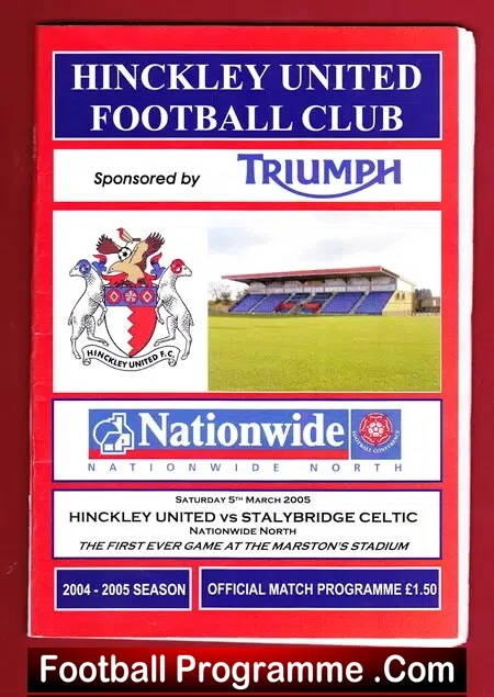 Hinckley United v Stalybridge Celtic 2005 First Match New Ground
