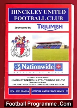 Hinckley United v Stalybridge Celtic 2005 First Match New Ground