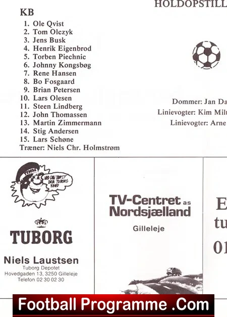 KB v Nottingham Forest 1986 - Friendly Match Sweden