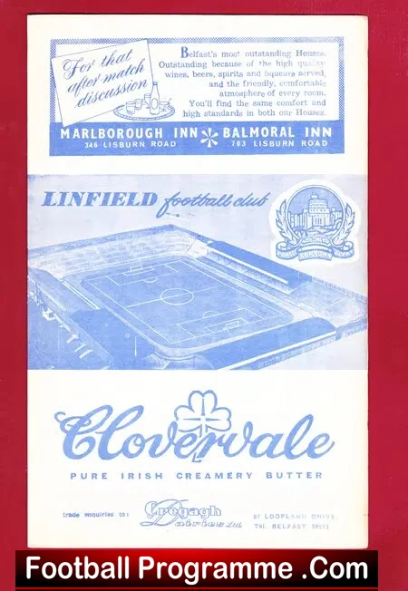 Linfield v Glentoran 1962 - Ireland