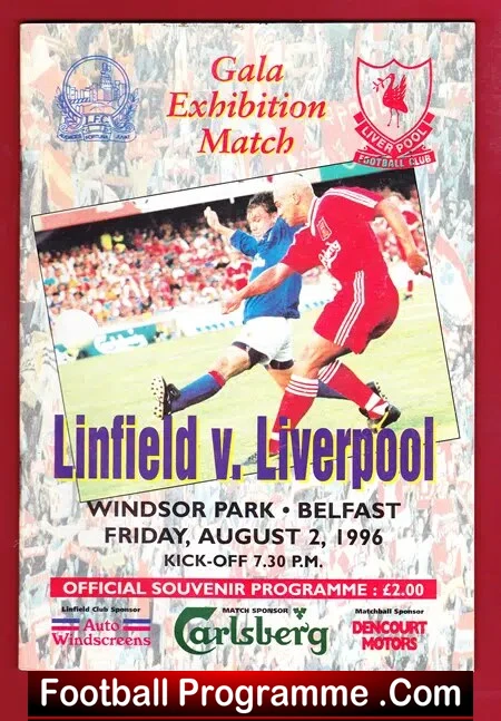 Linfield v Liverpool 1996 - Gala Exhibition Match Ireland